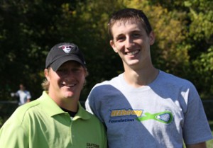 Eastern sophomore goalie Aaron Benz (right), joined by head coach Brandon Childs, has overcome Hodgkin's Disease