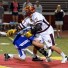 Avon Grove senior Anthony DiNenno, seen here winning one of his more than 600 face-off victories, will play lacrosse at Division III power Cabrini College