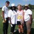 Spring-Ford's Meg Ellerbusch (second from right), who committed to Kutztown, is joined by (from left) Yusuf Brown and Dynamite coaches Amara Thornton Brown and Me and Amina Thornton.
