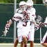 Will Johnson is met by teammates after scoring with 1 minute to play in regulation to force overtime in the MAC Championship Game.