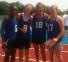 iris williamson ( germantown friends, penn) katrina geiger (haverford hs, loyola), kelly cross (upperdublin, syracuse) caroline doran (haverford hs, F&M).