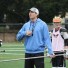 Philadelphia Wings standout Brodie Merrill preaches to her players at the Defense Academy at Shipley School