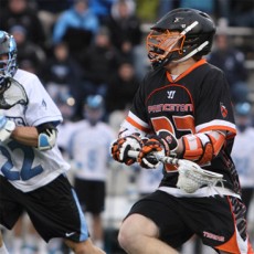 Princeton's Tom Schreiber (right) had three goals (Courtesy of Princeton Sports Information)