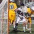 Conestoga's Matt Schleicher pumps home the game-winning goal (see ball in net) during Tuesday's 8-7 victory over Springfield-Delco (Photo for Phillylacrosse.com)