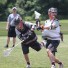 Defenseman Matt Schwartz (right) of Phillie Elite and Archbishop Wood, makes a big hit during Friday's Adrenaline Black Card Showcase